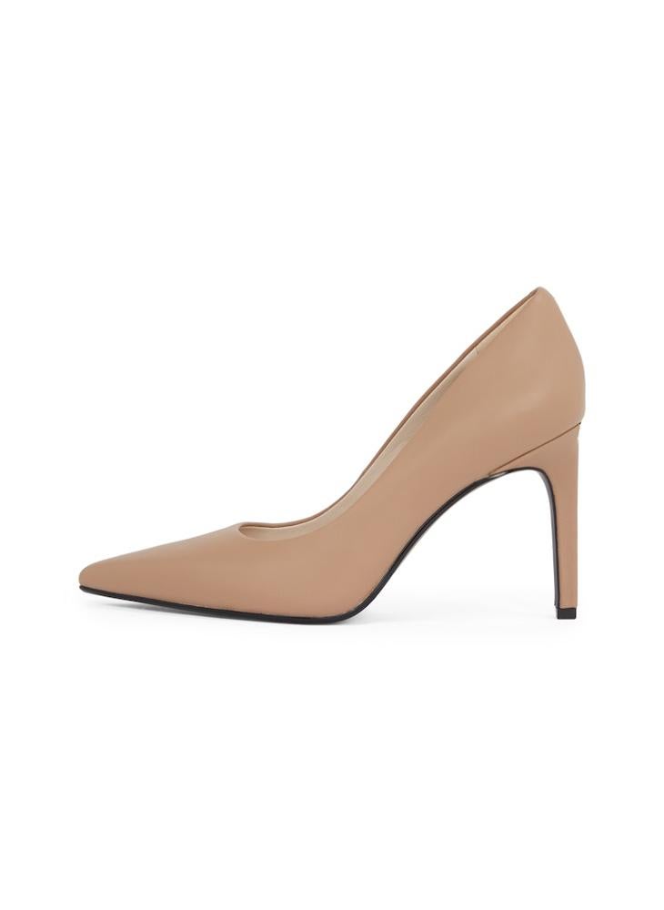 LEATHER HEELED PUMPS