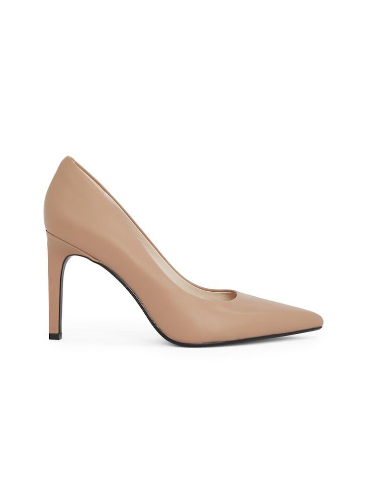 LEATHER HEELED PUMPS