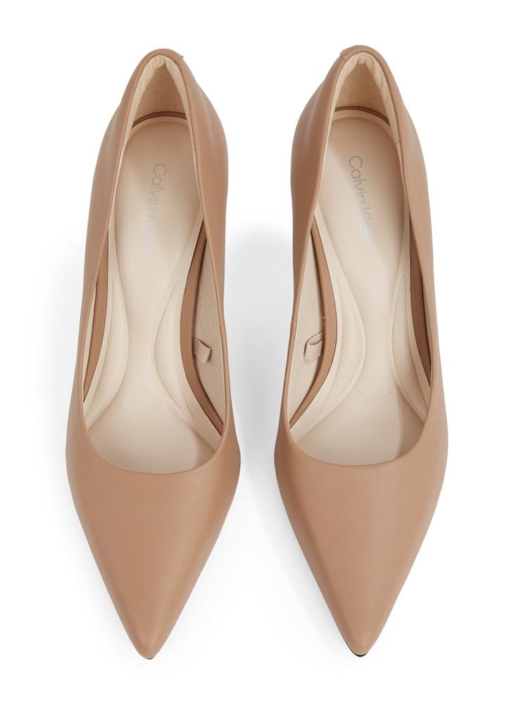 LEATHER HEELED PUMPS