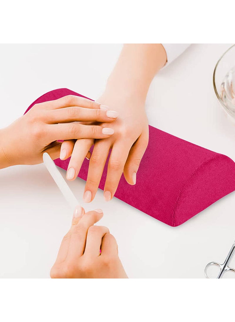 Nail Arm Rest Cushion for Acrylic Nails Nail Art Soft Sponge Pillow  Nail Rest Cushion Detachable Washable Arm Rest Holder Manicure Arm Rest for Nails Rose