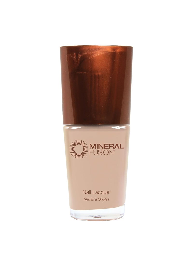 Mineral Fusion Nail Polish Barefoot Blush 0.33 fl oz, Soft Taupe, Long-Lasting, Chip-Resistant Nail Lacquer