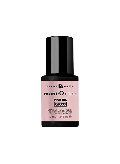 Young Nails Mani-Q Gel Polish, Color Gel Nail Polish For Natural Or Artificial Nails, Cure With LED Or UV Light, Soak Off Gel Polish 0.34 fl oz.