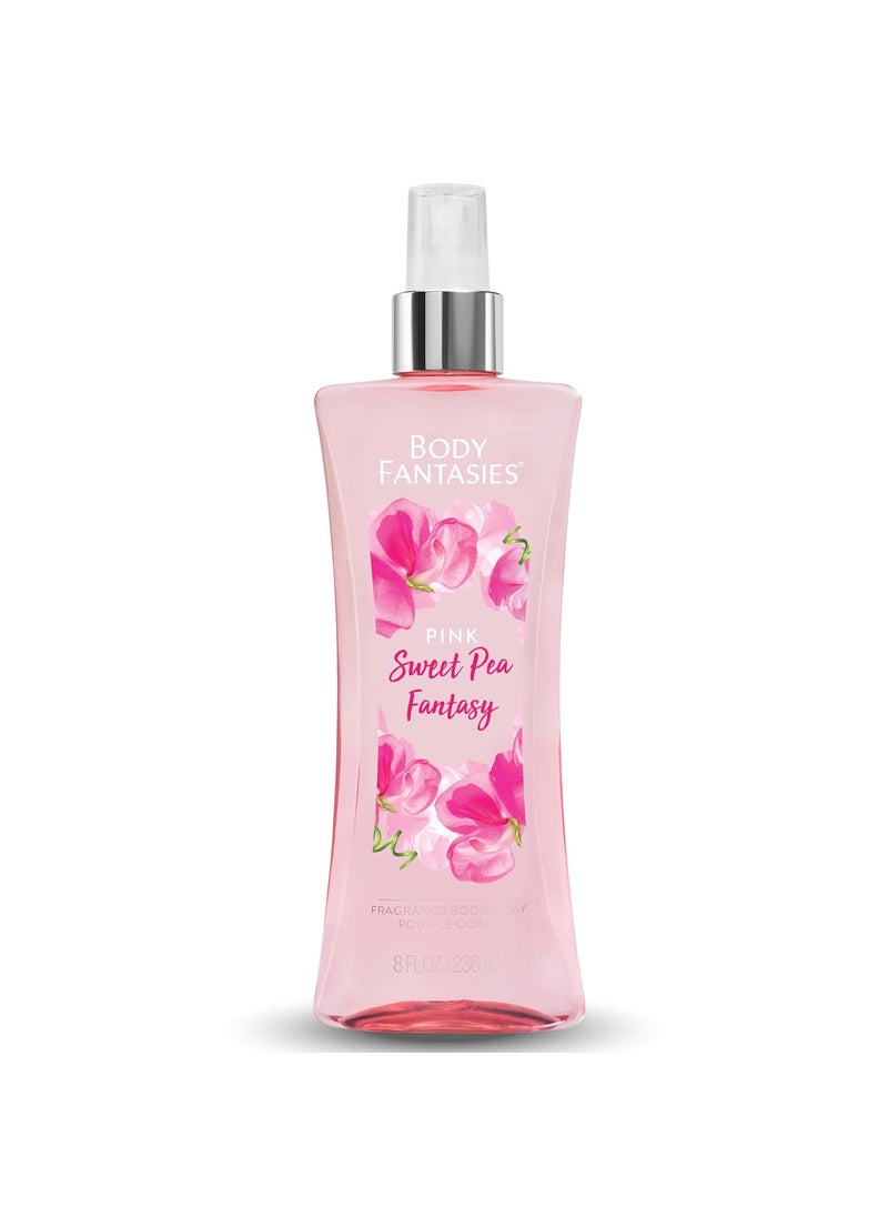 Body Fantasies Signature Fragrance Body Spray, Pink Sweet Pea Fantasy, 8 fl oz