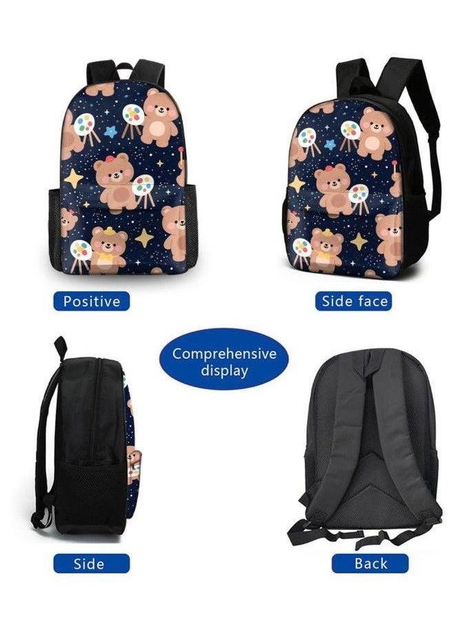 New universal cartoon new three-piece schoolbag (students, children) - 1070