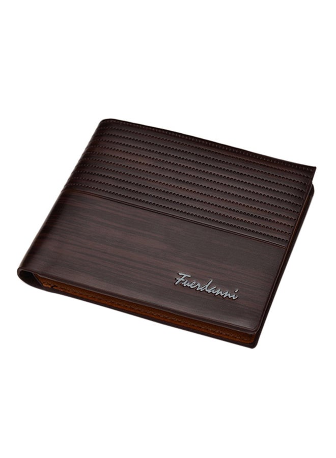 Multifunctional Leather Wallet Brown