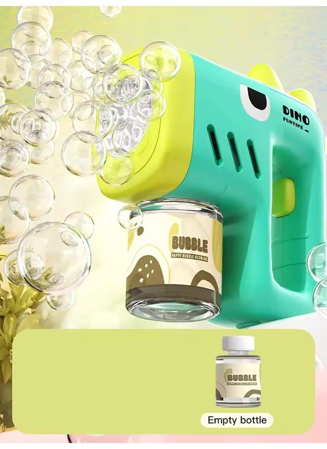 New Porous Astronaut Electric Bubble Gun Kid Toy Bubbles Machine Automatic Soap Blower with Light Summer Outdoor Party Games toy
