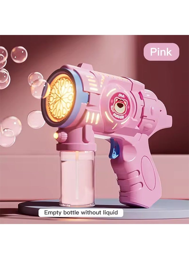 New Porous Astronaut Electric Bubble Gun Kid Toy Bubbles Machine Automatic Soap Blower with Light Summer Outdoor Party Games toy