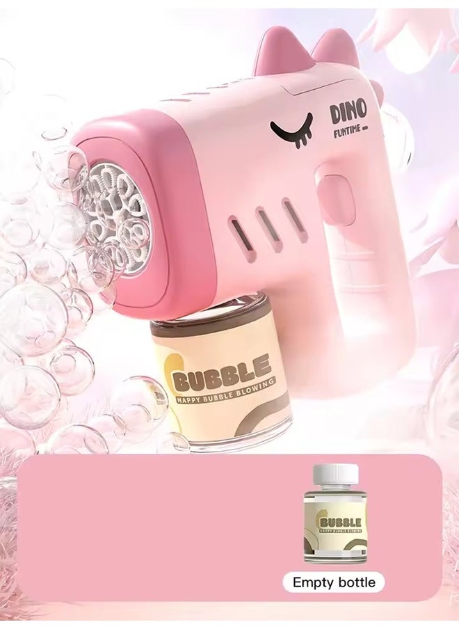 New Porous Astronaut Electric Bubble Gun Kid Toy Bubbles Machine Automatic Soap Blower with Light Summer Outdoor Party Games toy
