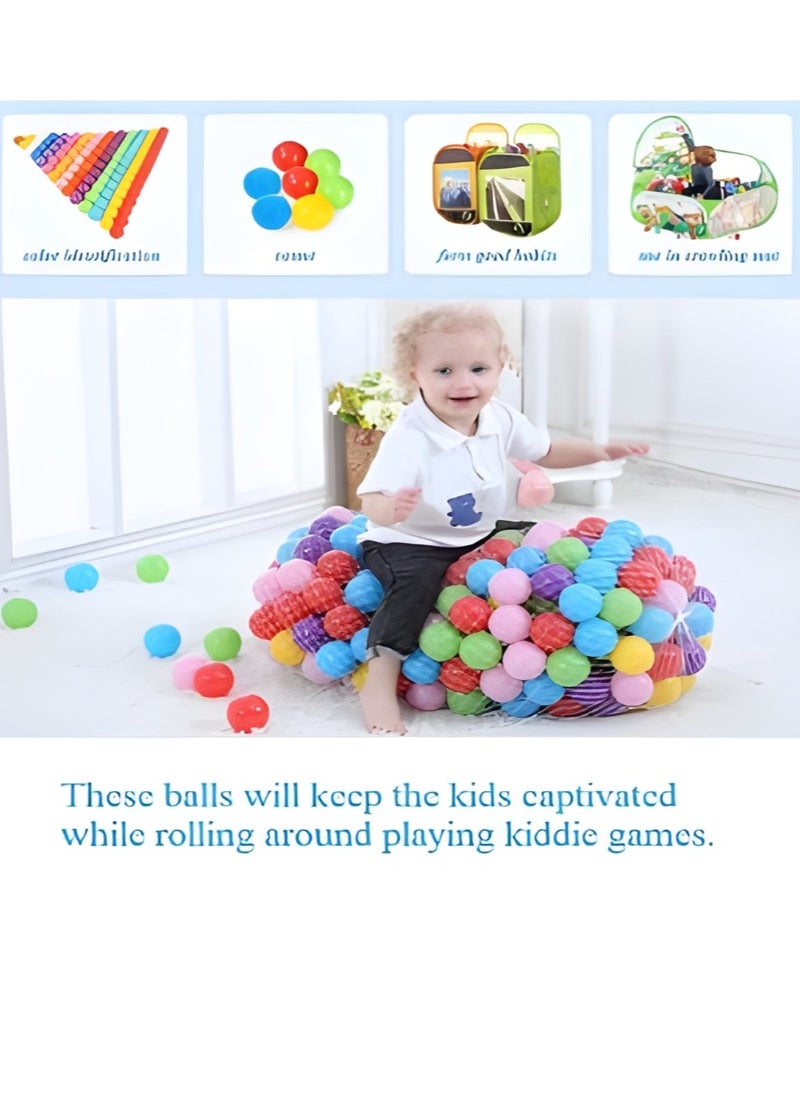 50-Piece Soft Ocean Pit Toy Balls Play Set Multicolored For Age Group 1+ Years 31.4x29x18cm