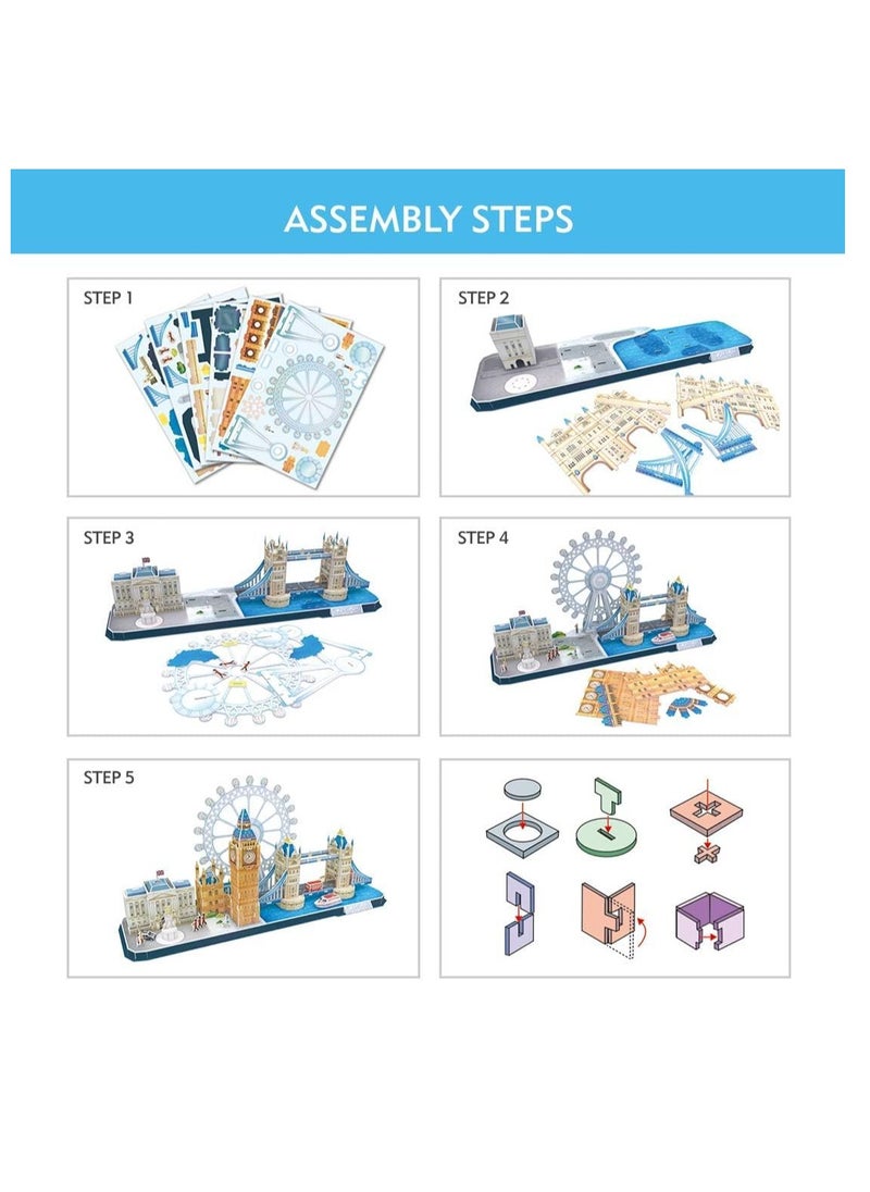 3D Puzzles for Kids Ages 8 10 London City STEM Projects Arts Crafts 3D Architecture Crafts for Girls Ages 8 12 3D Puzzle Birthday Gifts for 8 Year Old Girls