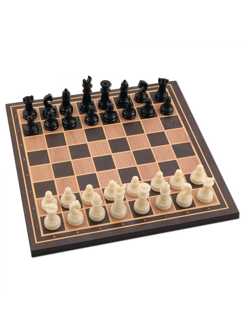 Wooden Chess Board Set – 60mm King, Compact 29.5cm Box, Premium Craftsmanship – Ideal for Beginners & Enthusiasts, Made in Turkey