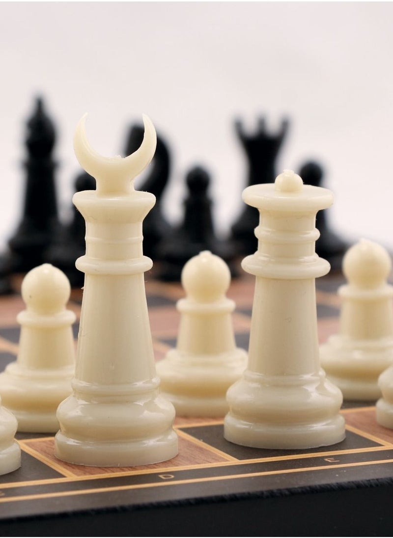 Wooden Chess Board Set – 60mm King, Compact 29.5cm Box, Premium Craftsmanship – Ideal for Beginners & Enthusiasts, Made in Turkey