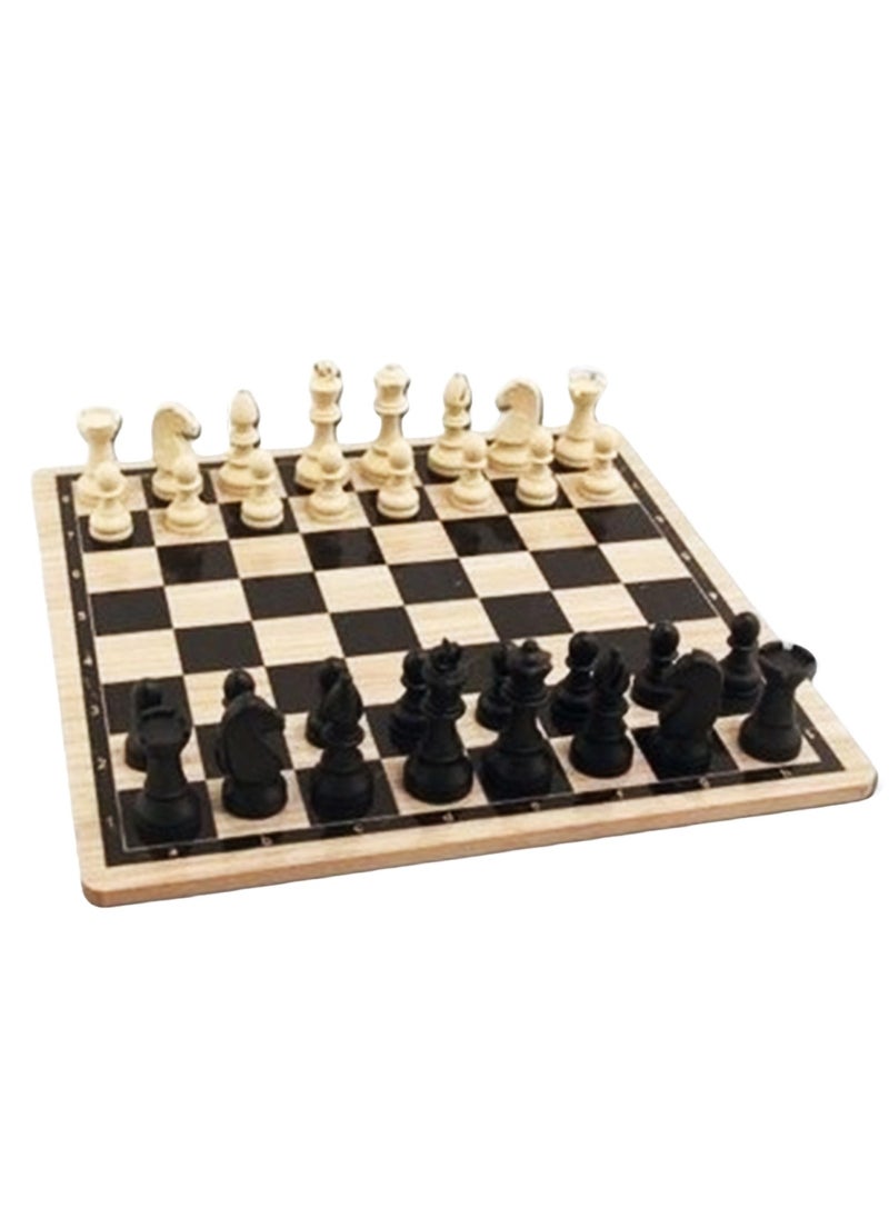 Wooden Chess Board – 65mm King, Elegant Classic Design, 31cm Decorative Game Set for Home & Office – Durable & Stylish, Made in Turkey
