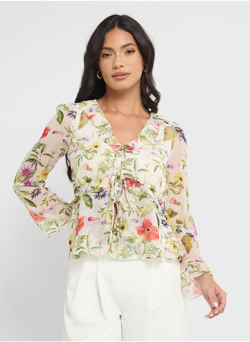 Monica Hallie Crinkle Blouse