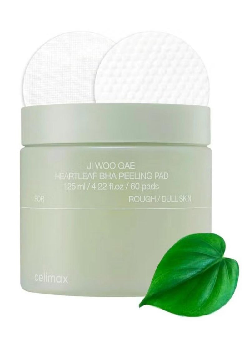 Ji Woo Gae Heartleaf BHA Peeling Pad, 60 pads