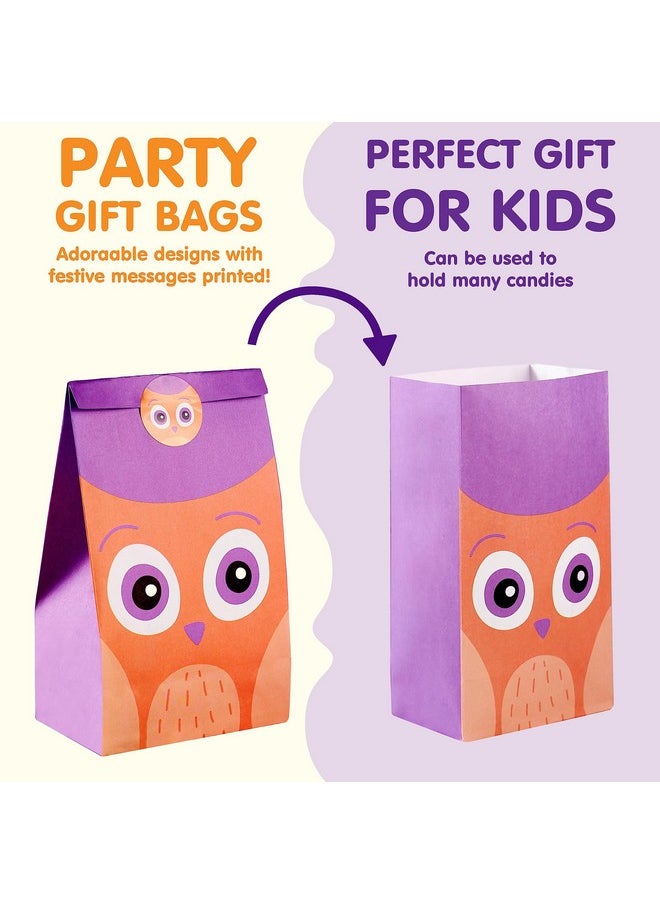 JOYIN 60 PCS Halloween Characters Paper Treat Bags, Trick or Treat Goodie Bags, Candy Bags with Stickers for Halloween Party Favor Supplies