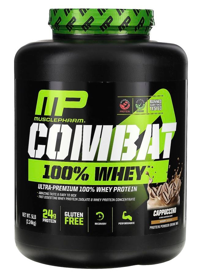 Combat 100% Whey Protein Cappuccino 5 lb (2.24 kg)