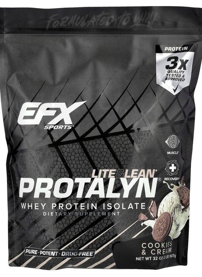 Protalyn® Whey Protein Isolate Cookies & Cream 2 lb (907 g)