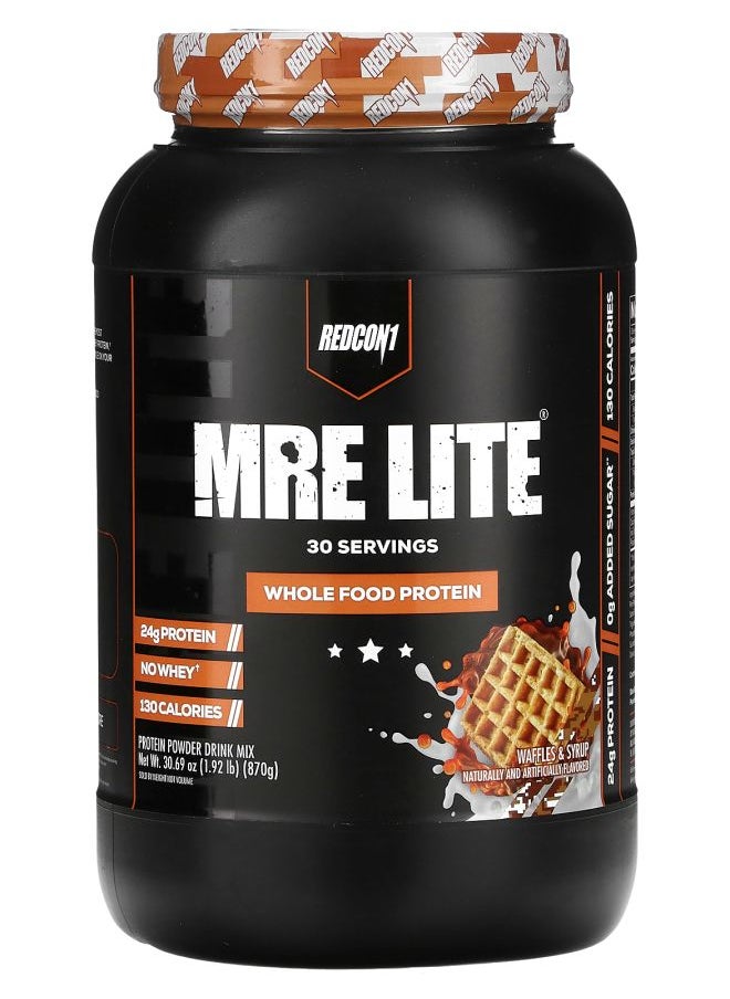 MRE Lite Whole Food Protein Waffles & Syrup 1.92 lb (870 g)