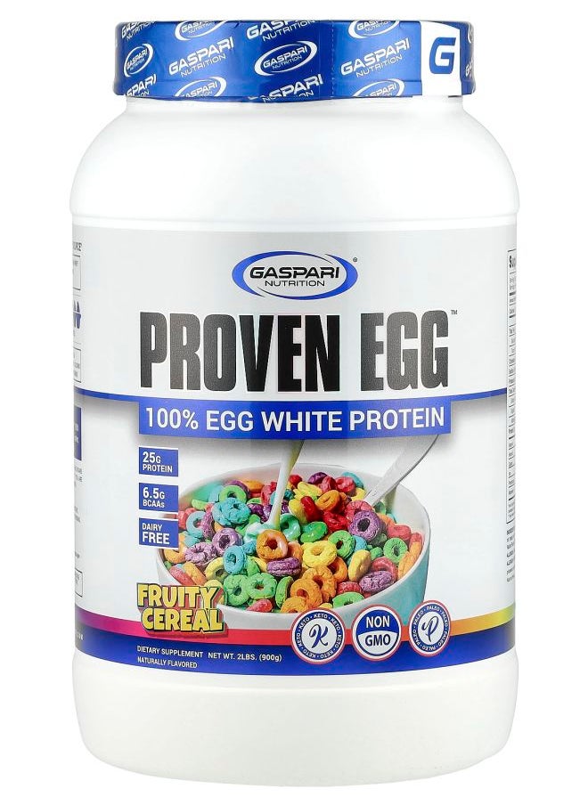 Proven Egg™ 100% Egg White Protein Fruity Cereal 2 lbs (900 g)