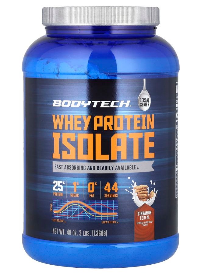 Whey Protein Isolate Cinnamon Cereal 3 lbs (1360 g)