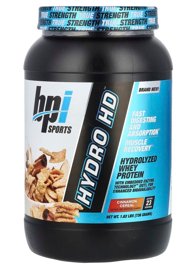 Hydro HD™ Hydrolyzed Whey Protein Cinnamon Cereal 1.62 lbs (736 g)
