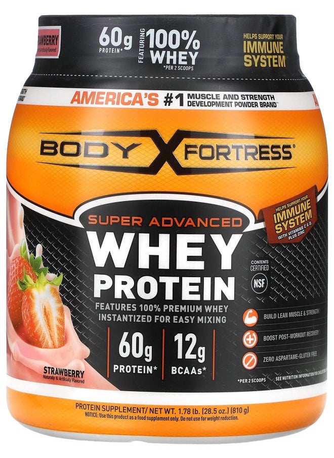 Super Advanced Whey Protein Strawberry  1.78 lb (810 g)