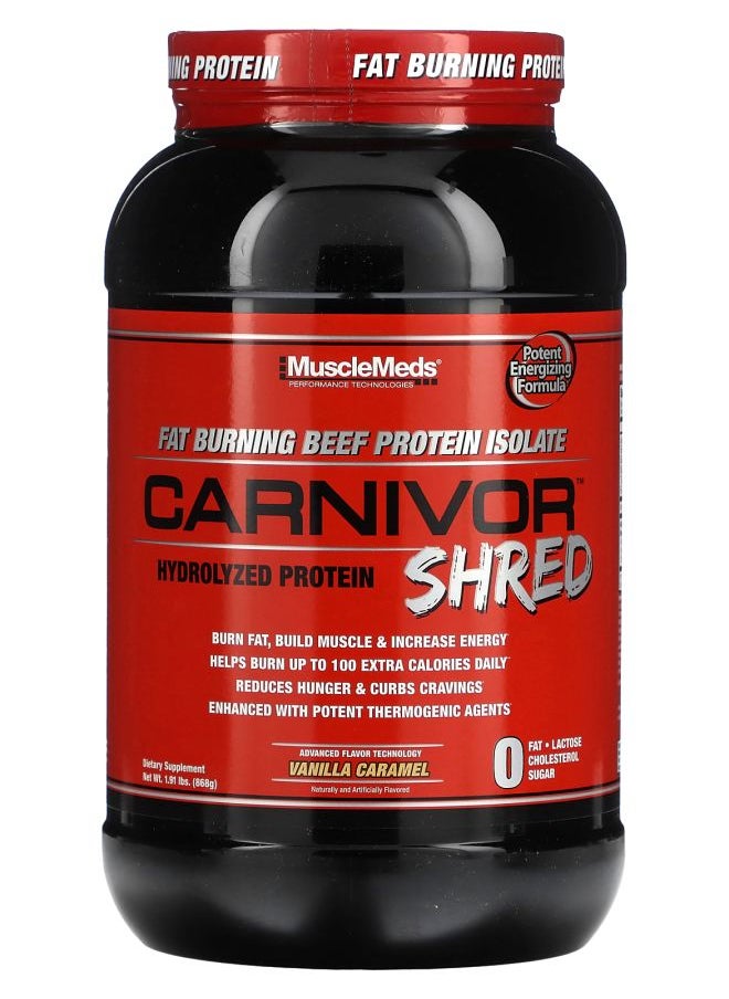 Carnivor Shred Hydrolyzed Protein Vanilla Caramel 1.91 lbs (868 g)