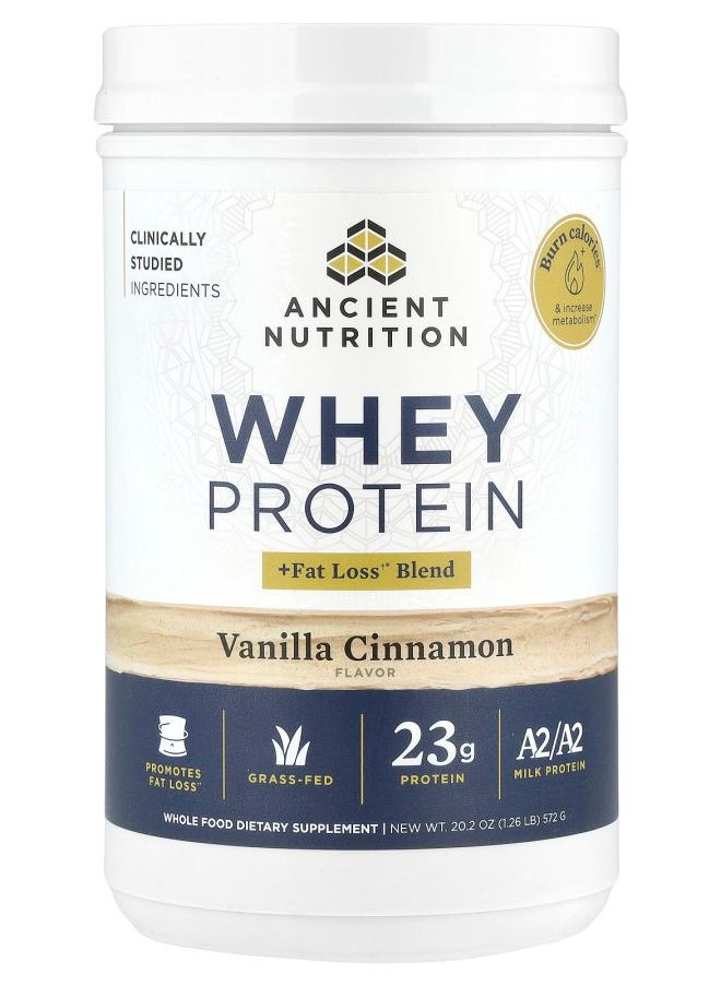 Whey Protein + Fat Loss Blend Vanilla Cinnamon 1.26 lb (572 g)