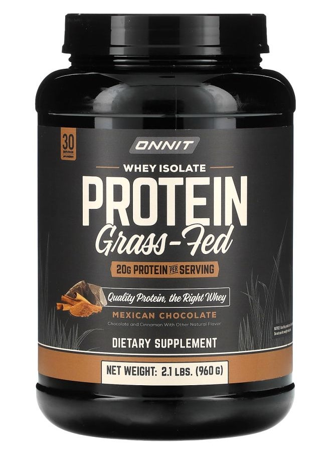 Whey Isolate Protein Grass-Fed Mexican Chocolate 2.1 lbs (960 g)