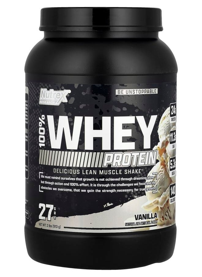 100% Premium Whey Protein Vanilla 2 lbs (913 g )