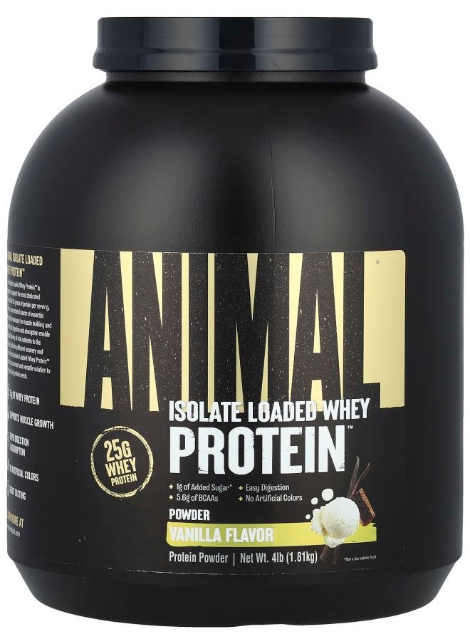 Isolate Loaded Whey Protein™ Powder Vanilla 4 lb (1.81 kg)