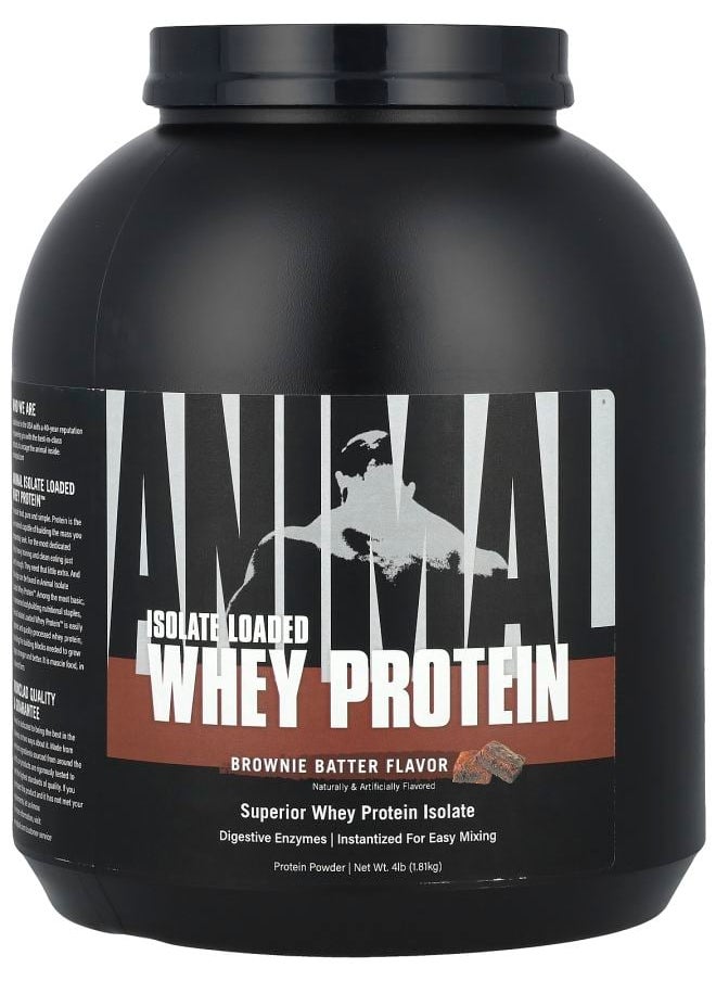 Isolate Loaded Whey Protein Brownie Batter 4 lb (1.81 kg)