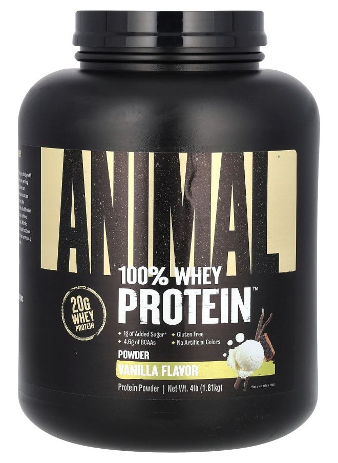 100% Whey Protein Powder Classic Vanilla 4 lb (1.81 kg)