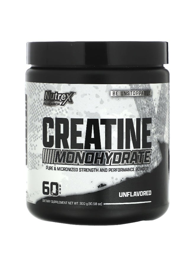 Nutrex Research, Creatine Monohydrate, Unflavored, 10.58 oz (300 g)