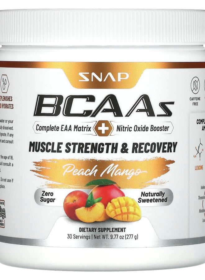 BCAAs Peach Mango 9.77 oz (277 g)