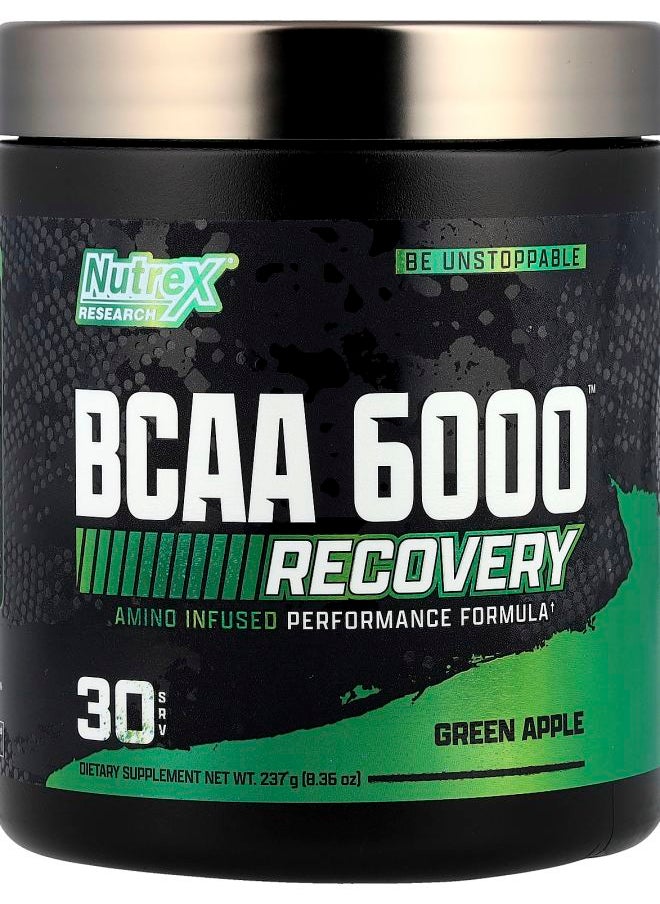 BCAA 6000™ Recovery Green Apple 8.36 oz (237 g)