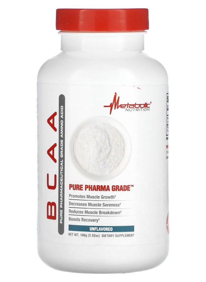 BCAA Unflavored 3.52 oz (100 g)