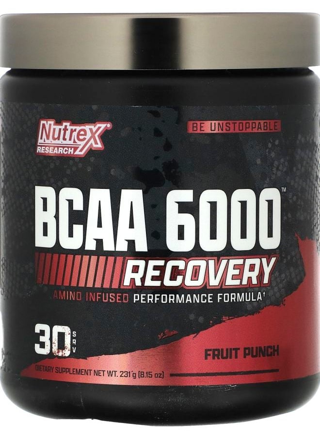 BCAA 6000 Recovery Fruit Punch 8.15 oz (231 g)