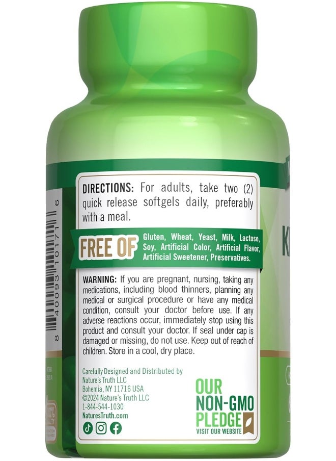 Nature's Truth, Red Krill Oil with Omega-3, 2,000 mg, 60 Quick Release Softgels