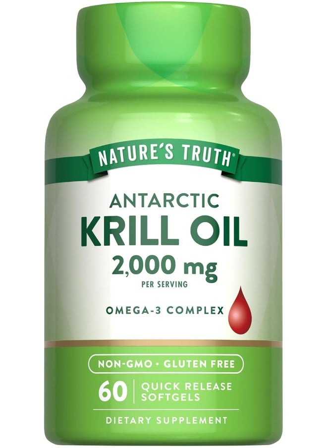 Nature's Truth, Red Krill Oil with Omega-3, 2,000 mg, 60 Quick Release Softgels