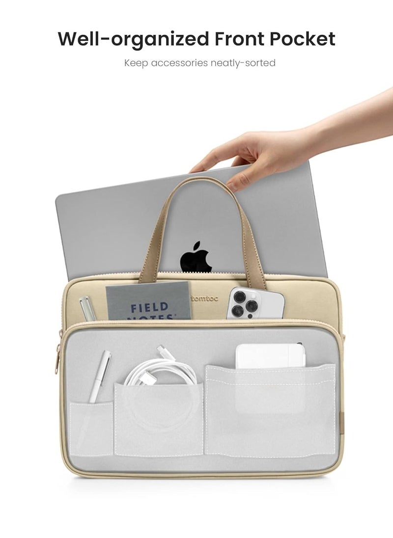 Versatile-A12 Laptop Shoulder Bag for 13.5-14 inch MacBook Pro M4/M3/M2/M1 Water-Resistant Eco-Friendly Laptop Accessory Sleeve Bag