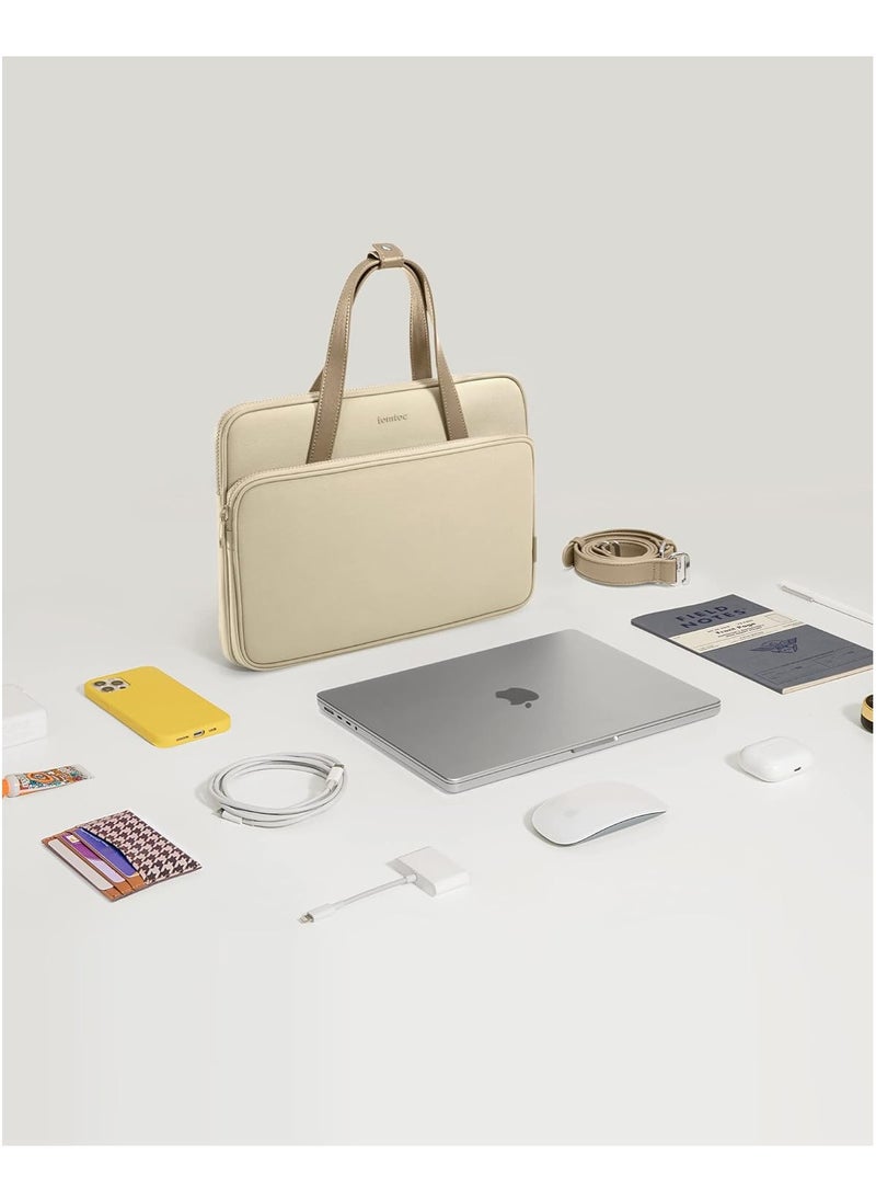 Versatile-A12 Laptop Shoulder Bag for 13.5-14 inch MacBook Pro M4/M3/M2/M1 Water-Resistant Eco-Friendly Laptop Accessory Sleeve Bag