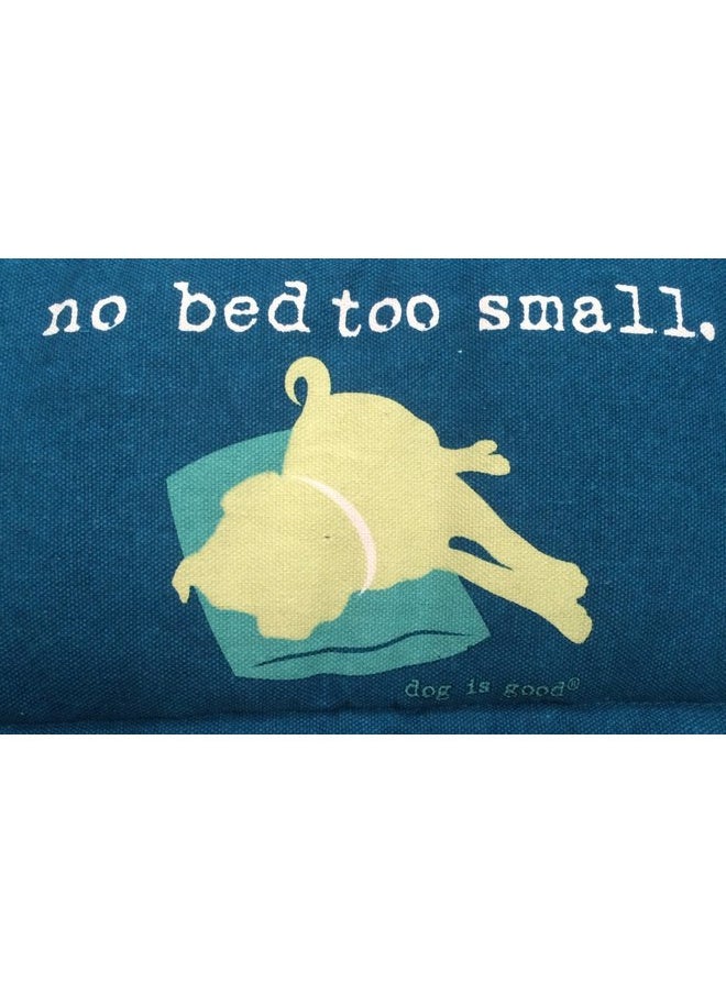 Dog Is Good No Bed to Small Mat, 18-Inch, Blue