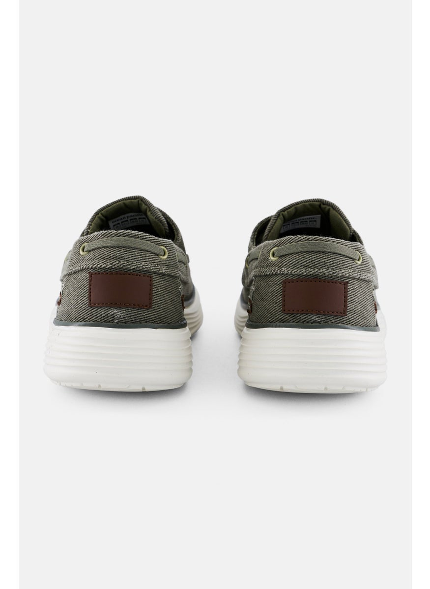 Men Lace Up Casual Shoes, Green