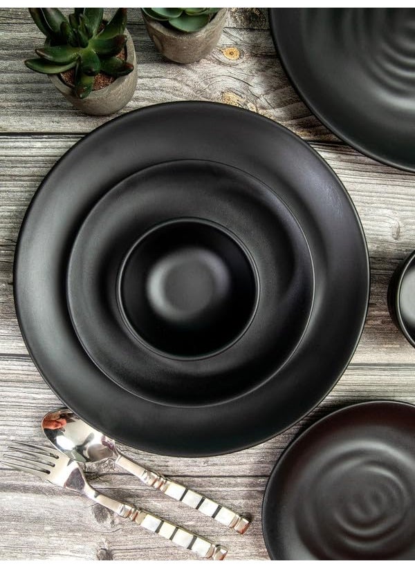 Servewell Dinner Set 16 pc Persian Round -Black