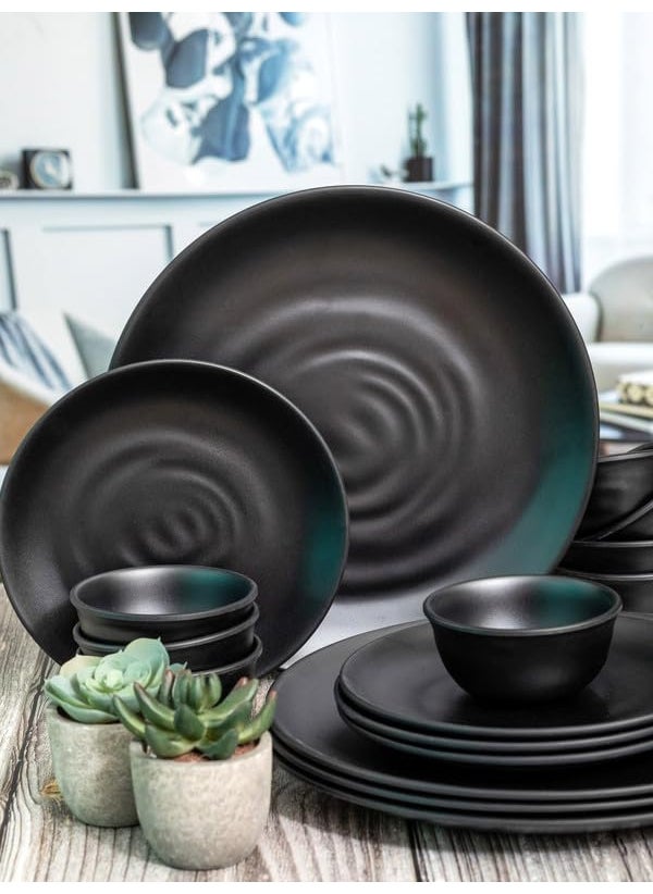 Servewell Dinner Set 16 pc Persian Round -Black