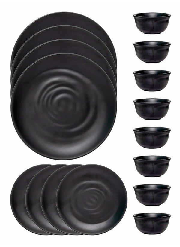 Servewell Dinner Set 16 pc Persian Round -Black