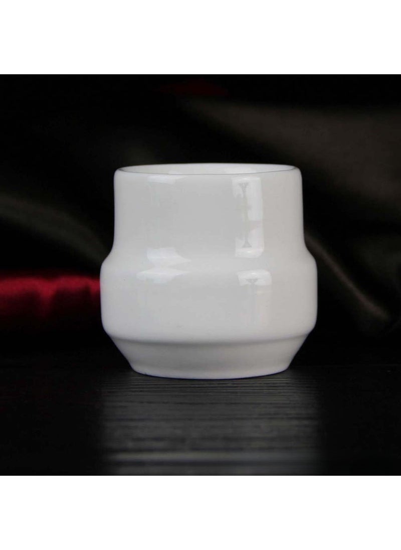 Pure White Ceramic Egg Cup Holder for Hotels Egg Cup