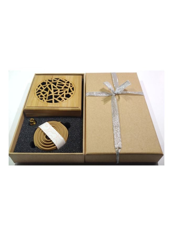 10-Piece Oud Bakhoor Incense Burner Sticks Gift Set Brown 15x10centimeter